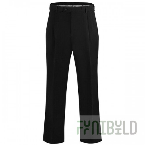 National Patrol by Henry Segal Men's Black Pleated Front Suit Pants - 54