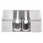 San Jamar P9724 Dual Pump Condiment System with 4-Compartment Two Tier Stainless Steel Condiment Holder San Jamar P9724 Dual Pump Condiment System with 4-Compartment Two Tier Stainless Steel Condiment Holder