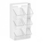 Cal-Mil Classic White 3-Tier 6-Compartment Plastic Condiment Organizer with Removable Compartments Cal-Mil Classic White 3-Tier 6-Compartment Plastic Condiment Organizer with Removable Compartments