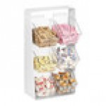 Cal-Mil Classic White 3-Tier 6-Compartment Plastic Condiment Organizer with Removable Compartments Cal-Mil Classic White 3-Tier 6-Compartment Plastic Condiment Organizer with Removable Compartments