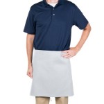Intedge Gray Poly-Cotton 4-Way Waist Apron - 38