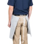 Intedge Gray Poly-Cotton 4-Way Waist Apron - 38