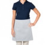 Intedge Gray Poly-Cotton 4-Way Waist Apron - 38