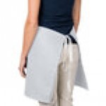 Intedge Gray Poly-Cotton 4-Way Waist Apron - 38