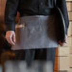 Choice Gray Poly-Cotton Standard Waist Apron with 3 Pockets - 12 Choice Gray Poly-Cotton Standard Waist Apron with 3 Pockets - 12