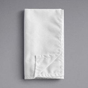 Oxford White 100% Spun Polyester Cloth Napkins, 20 Oxford White 100% Spun Polyester Cloth Napkins, 20