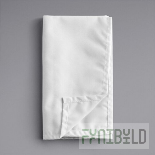 Oxford White 100% Spun Polyester Cloth Napkins, 20