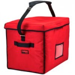 Cambro GBD211417110 Customizable Insulated Black Large Folding Delivery Bag GoBag® - 21 Cambro GBD211417110 Customizable Insulated Black Large Folding Delivery Bag GoBag® - 21