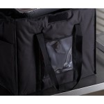 Cambro GBD211417110 Customizable Insulated Black Large Folding Delivery Bag GoBag® - 21 Cambro GBD211417110 Customizable Insulated Black Large Folding Delivery Bag GoBag® - 21