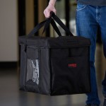 Cambro GBD211417110 Customizable Insulated Black Large Folding Delivery Bag GoBag® - 21 Cambro GBD211417110 Customizable Insulated Black Large Folding Delivery Bag GoBag® - 21