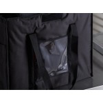 Cambro GBD211417110 Customizable Insulated Black Large Folding Delivery Bag GoBag® - 21 Cambro GBD211417110 Customizable Insulated Black Large Folding Delivery Bag GoBag® - 21