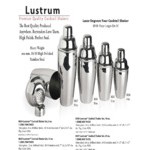 Franmara Lustrum 8 oz. Cobbler Cocktail Shaker 8034 BXR Franmara Lustrum 8 oz. Cobbler Cocktail Shaker 8034 BXR