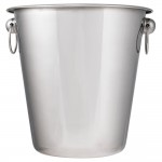 Acopa 4 Qt. Smooth Stainless Steel Wine / Champagne Bucket