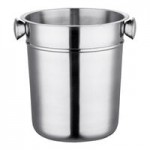 Acopa 4 Qt. Smooth Stainless Steel Wine / Champagne Bucket