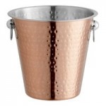 Acopa 4 Qt. Smooth Stainless Steel Wine / Champagne Bucket