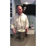 Acopa 4 Qt. Smooth Stainless Steel Wine / Champagne Bucket