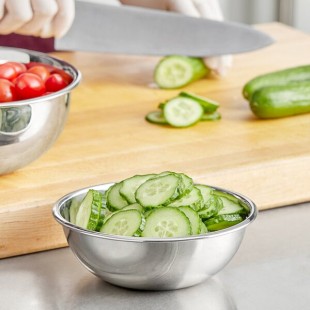 Choice 0.75 Qt. Heavy Weight Stainless Steel Mixing Bowl Choice 0.75 Qt. Heavy Weight Stainless Steel Mixing Bowl