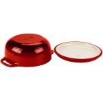 Lodge EC6D43 6 Qt. Island Spice Red Enameled Cast Iron Dutch Oven Lodge EC6D43 6 Qt. Island Spice Red Enameled Cast Iron Dutch Oven