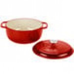 Lodge EC6D43 6 Qt. Island Spice Red Enameled Cast Iron Dutch Oven Lodge EC6D43 6 Qt. Island Spice Red Enameled Cast Iron Dutch Oven
