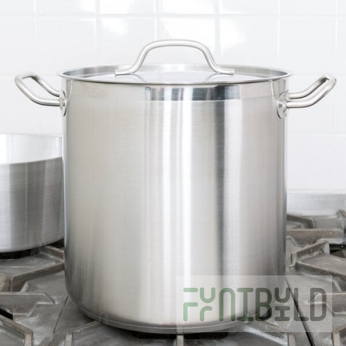 Vollrath 3504 Optio 18 Qt. Stainless Steel Stock Pot with Cover