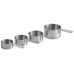 Vollrath 47119 4-Piece Stainless Steel Measuring Cup Set Vollrath 47119 4-Piece Stainless Steel Measuring Cup Set