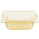 Vollrath 9092410 Super Pan® 1/9 Size Amber High Heat Plastic Food Pan - 2 1/2 Vollrath 9092410 Super Pan® 1/9 Size Amber High Heat Plastic Food Pan - 2 1/2
