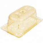 Vollrath 9092410 Super Pan® 1/9 Size Amber High Heat Plastic Food Pan - 2 1/2 Vollrath 9092410 Super Pan® 1/9 Size Amber High Heat Plastic Food Pan - 2 1/2