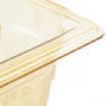 Vollrath 9092410 Super Pan® 1/9 Size Amber High Heat Plastic Food Pan - 2 1/2 Vollrath 9092410 Super Pan® 1/9 Size Amber High Heat Plastic Food Pan - 2 1/2