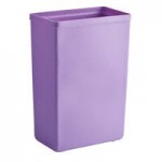 Baker's Lane 30 Gallon / 480 Cup Mobile Triple Ingredient Bin - Yellow / Blue / Purple Baker's Lane 30 Gallon / 480 Cup Mobile Triple Ingredient Bin - Yellow / Blue / Purple