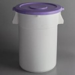 Baker's Lane 30 Gallon / 480 Cup Mobile Triple Ingredient Bin - Yellow / Blue / Purple Baker's Lane 30 Gallon / 480 Cup Mobile Triple Ingredient Bin - Yellow / Blue / Purple