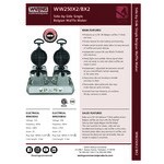 Waring WW250X2 Non-Stick Double Belgian Waffle Maker - 120V, 2400W Waring WW250X2 Non-Stick Double Belgian Waffle Maker - 120V, 2400W