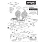 Waring WW250X2 Non-Stick Double Belgian Waffle Maker - 120V, 2400W Waring WW250X2 Non-Stick Double Belgian Waffle Maker - 120V, 2400W