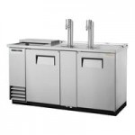 True TDD-4-HC 2 Single Tap Kegerator Beer Dispenser - Black, 4 (1/2) Keg Capacity