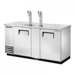 True TDD-4-HC 2 Single Tap Kegerator Beer Dispenser - Black, 4 (1/2) Keg Capacity