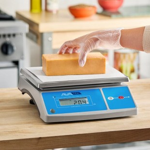 AvaTek PC60OS 60 lb. Digital Portion Control Scale with an Oversized Platform
