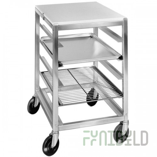 Channel BPRE-6/P 7 Pan End Load Half Height Prep Top Sheet / Bun Pan Rack - Assembled