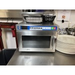 Solwave Ameri-Series Space Saver Heavy-Duty Stainless Steel Commercial Microwave with Push Button Controls - 208/240V, 2,100W