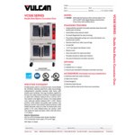 Vulcan VC55ED-480/3 Double Deck Full Size Electric Convection Oven - 480V, Field Convertible, 24 kW Vulcan VC55ED-480/3 Double Deck Full Size Electric Convection Oven - 480V, Field Convertible, 24 kW