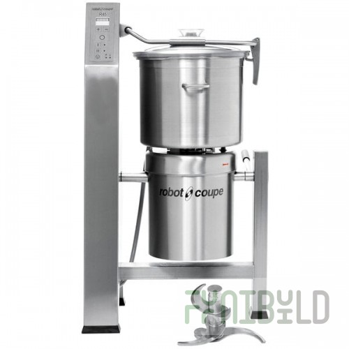 Robot Coupe R45T 2-Speed 49.5 Qt. / 45 Liter Vertical Cutter Mixer Food Processor - 240V, 3 Phase, 13 1/2 hp