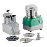 AvaMix Revolution CFBB342D Combination Food Processor with 3 Qt. Stainless Steel Bowl, Continuous Feed, and 2 Discs - 1 hp AvaMix Revolution CFBB342D Combination Food Processor with 3 Qt. Stainless Steel Bowl, Continuous Feed, and 2 Discs - 1 hp