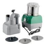 AvaMix Revolution CFBB342D Combination Food Processor with 3 Qt. Stainless Steel Bowl, Continuous Feed, and 2 Discs - 1 hp AvaMix Revolution CFBB342D Combination Food Processor with 3 Qt. Stainless Steel Bowl, Continuous Feed, and 2 Discs - 1 hp