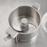 AvaMix Revolution CFBB342D Combination Food Processor with 3 Qt. Stainless Steel Bowl, Continuous Feed, and 2 Discs - 1 hp AvaMix Revolution CFBB342D Combination Food Processor with 3 Qt. Stainless Steel Bowl, Continuous Feed, and 2 Discs - 1 hp