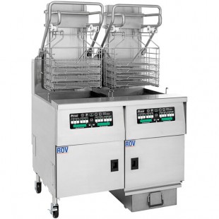 Pitco® SGLVRF-2/FD Solstice 152 lb. Reduced Oil Volume / High Output 2 Pot Liquid Propane Rack Floor Fryer with Intellifry Computer Controls and Automatic Top-Off - 250,000 BTU Pitco® SGLVRF-2/FD Solstice 152 lb. Reduced Oil Volume / High Output 2 Pot Liquid Propane Rack Floor Fryer with Intellifry Computer Controls and Automatic Top-Off - 250,000 BTU