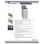 Imperial Range IFS-40LP Liquid Propane 40 lb.Tube Fired Fryer - 105,000 BTU
