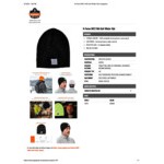 Ergodyne N-Ferno 6812 Hi-Vis Lime Rib Knit Winter Hat 16813