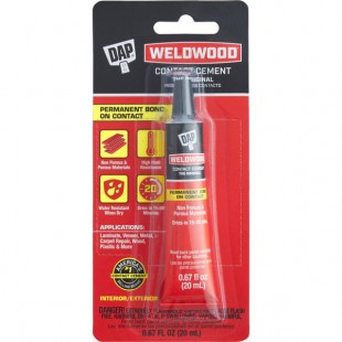 DAP Weldwood 0.67 oz. Tan Original Contact Cement Squeeze Tube 70798 00129 DAP Weldwood 0.67 oz. Tan Original Contact Cement Squeeze Tube 70798 00129