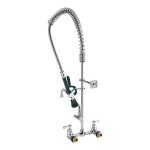 Krowne Royal Series 17-109WL 1.15 GPM Wall-Mount Pre-Rinse Faucet with 8 Krowne Royal Series 17-109WL 1.15 GPM Wall-Mount Pre-Rinse Faucet with 8