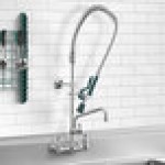 Krowne Royal Series 17-109WL 1.15 GPM Wall-Mount Pre-Rinse Faucet with 8 Krowne Royal Series 17-109WL 1.15 GPM Wall-Mount Pre-Rinse Faucet with 8