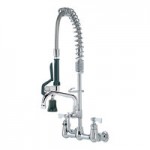 Krowne Royal Series 17-109WL 1.15 GPM Wall-Mount Pre-Rinse Faucet with 8 Krowne Royal Series 17-109WL 1.15 GPM Wall-Mount Pre-Rinse Faucet with 8