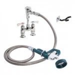 Krowne Royal Series 17-109WL 1.15 GPM Wall-Mount Pre-Rinse Faucet with 8 Krowne Royal Series 17-109WL 1.15 GPM Wall-Mount Pre-Rinse Faucet with 8